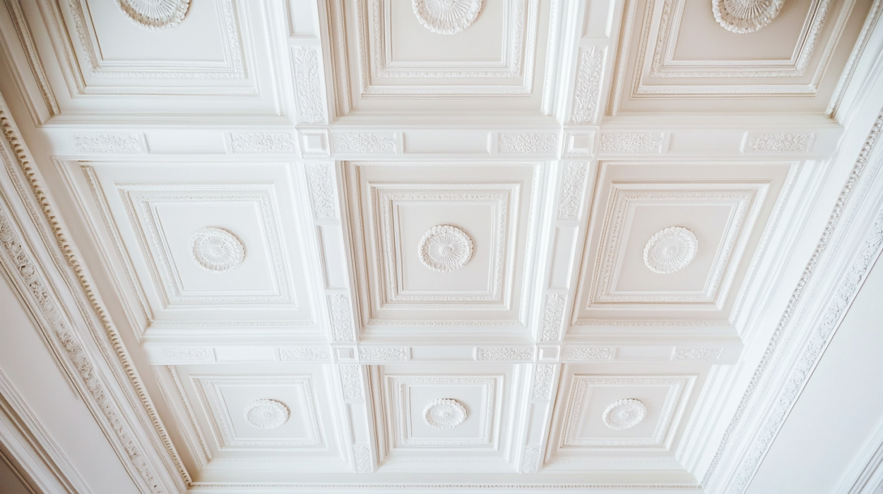 Classic Peripheral Wooden False Ceiling Design