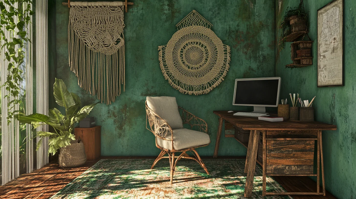 Buildiyo-Green Bohemian Study Room (1)