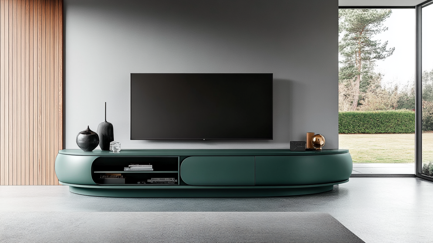 Buildiyo Green Contemporary TV Unit Design (3)