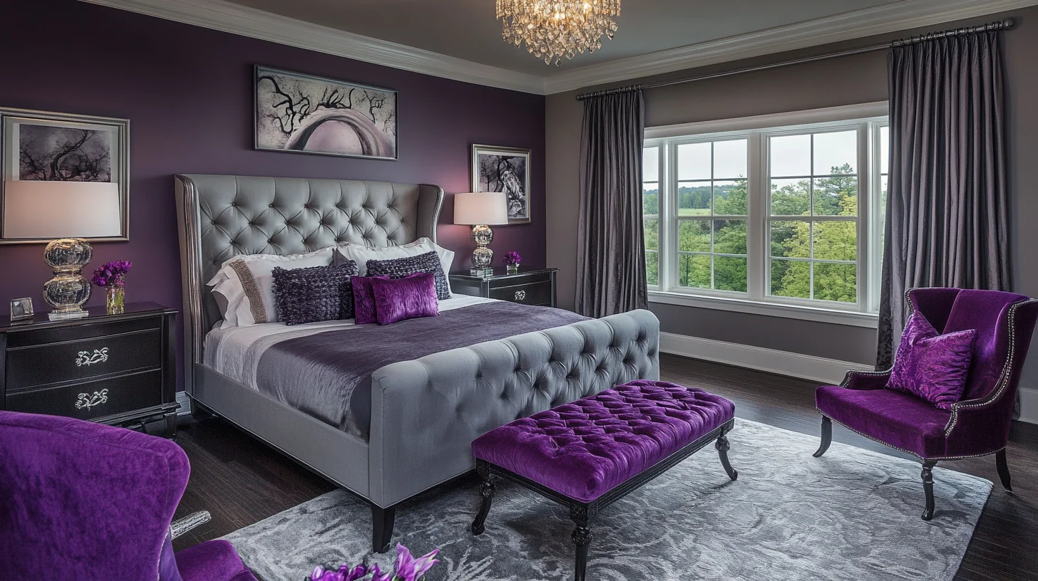 Luxury Grey Master Bedroom Design