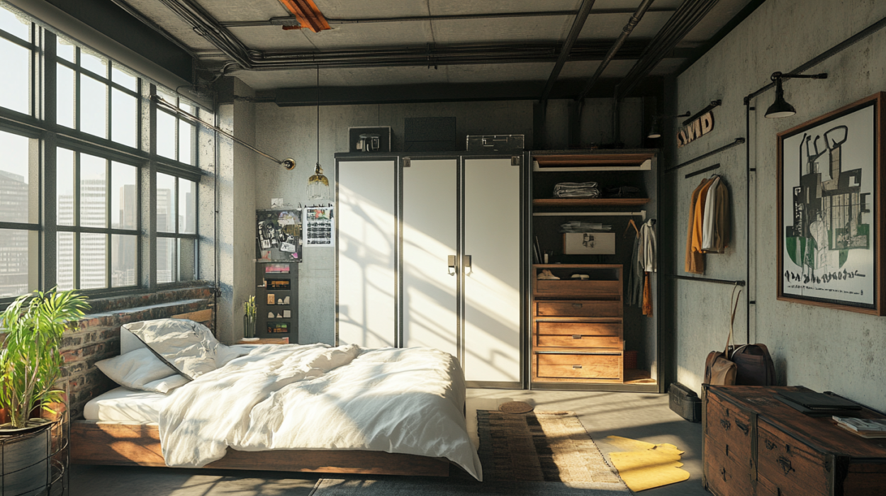Hinged Industrial Wardrobe
