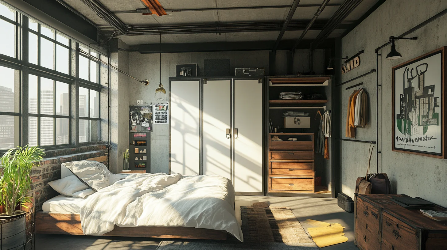 Hinged Industrial Wardrobe