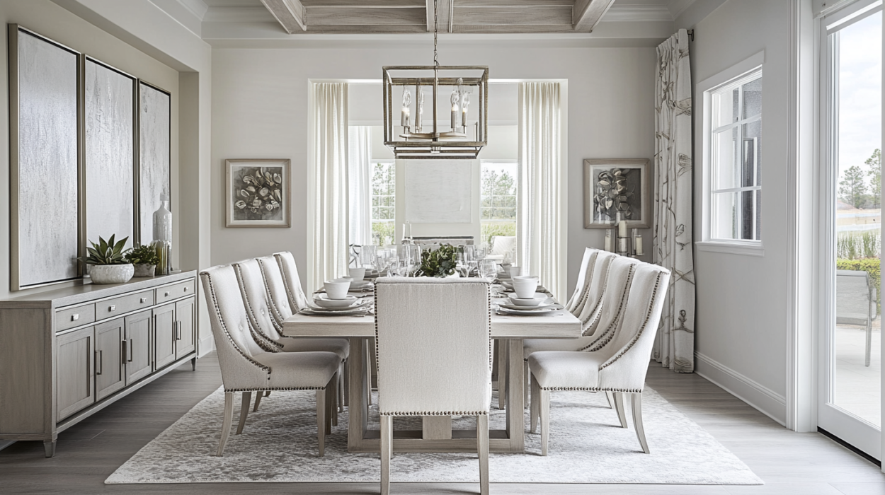 White Modern Dining Room Design