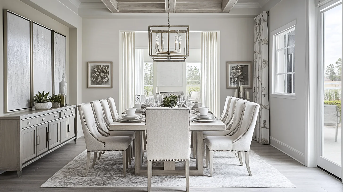 White Modern Dining Room Design