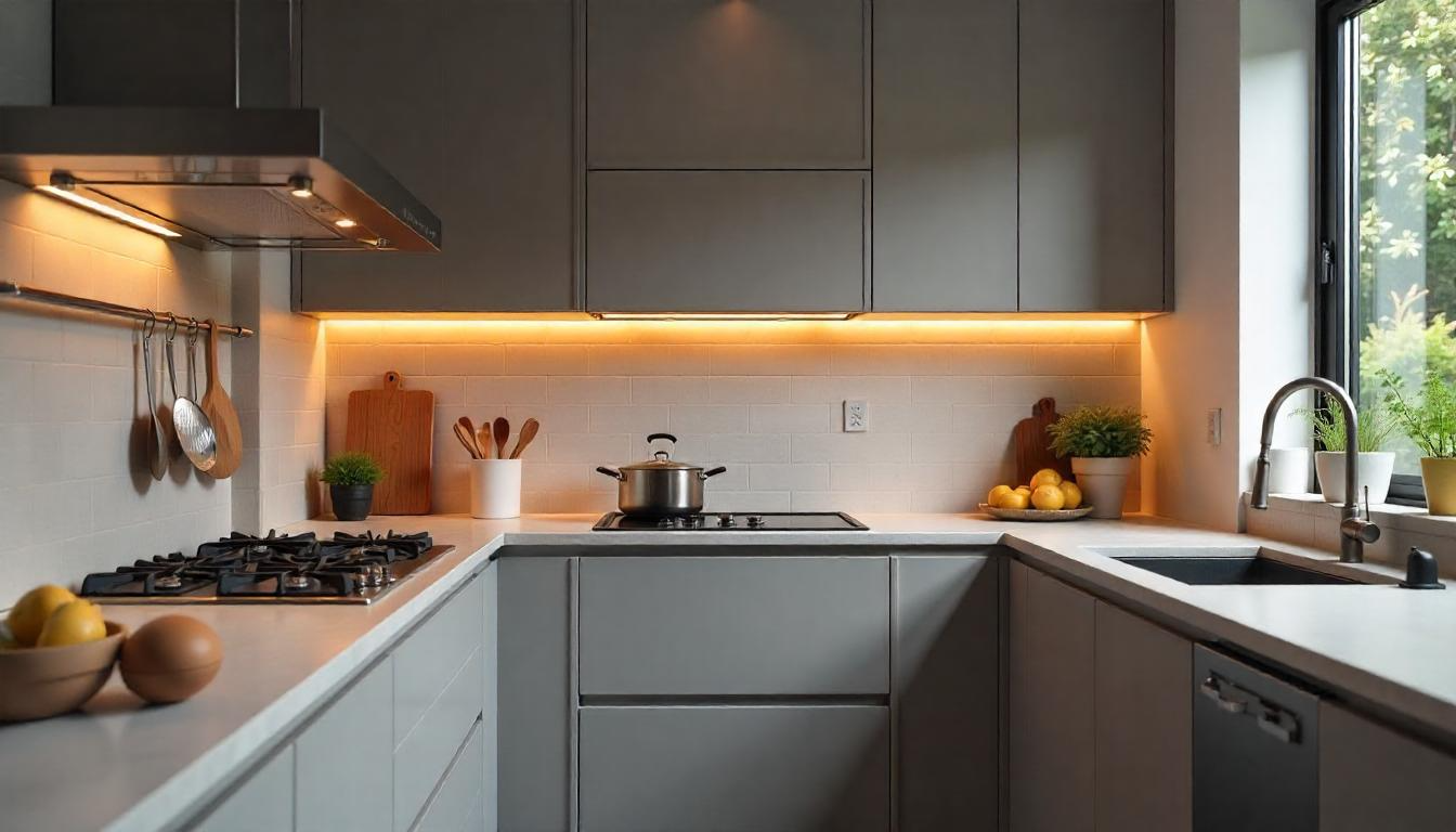 Grey Modern Ceramic Kitchen Wall Tile Design grey
