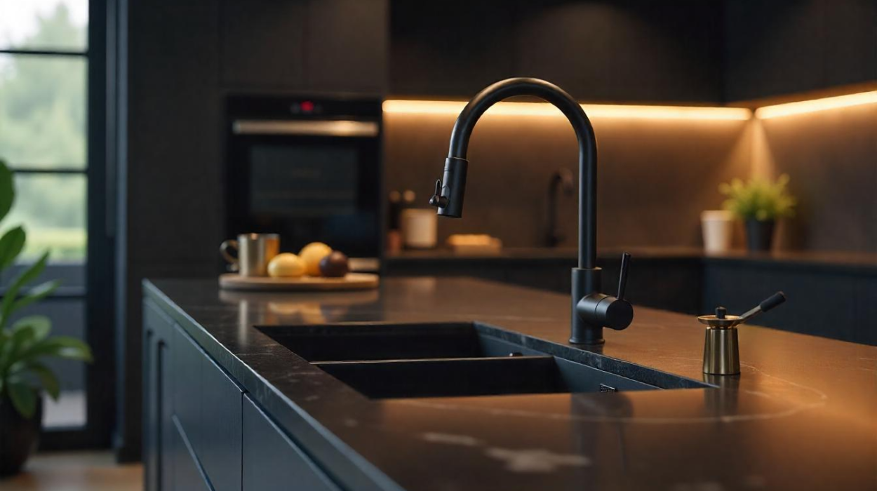 Luxurious Black Stainless Steel Kitchen Sink with