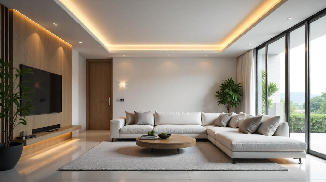 Modern Single-Layered False Ceiling interior Design