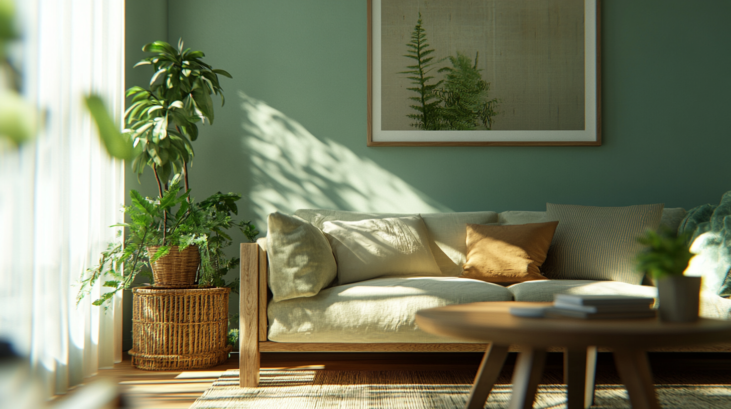 Modern Green Living Room Designs