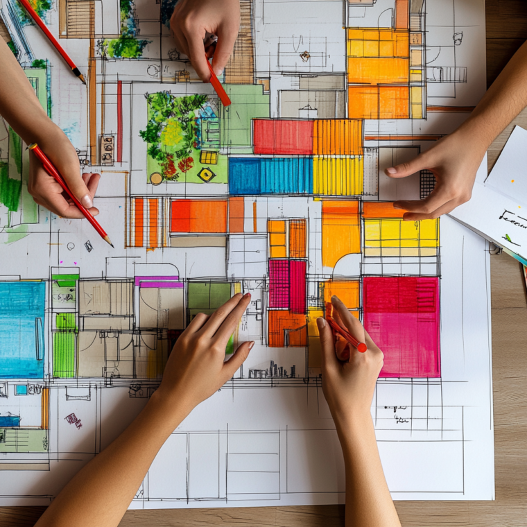 Interior Space Plan to Maximize Functionality
