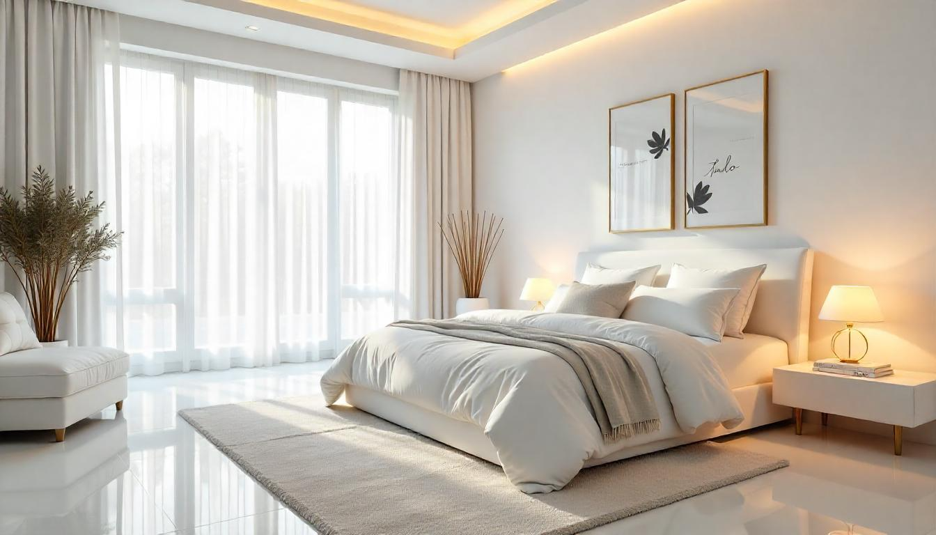 White Bedroom Ideas for a Modern and Elegant Master Bedroom Design