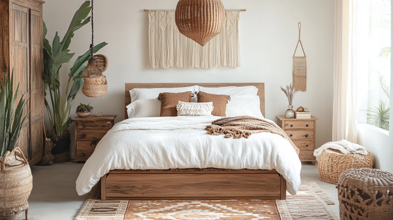 Buildiyo Bohemian White Master Bedroom Design Ideas for a Bright and Free-Spirited Look (3)