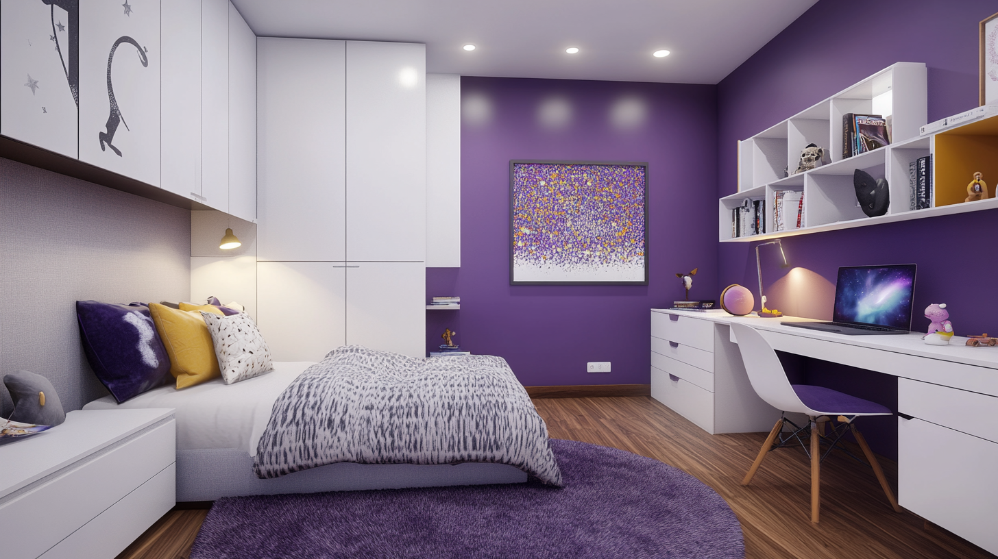 White Contemporary Kids Bedroom | Medium Boy’s Room