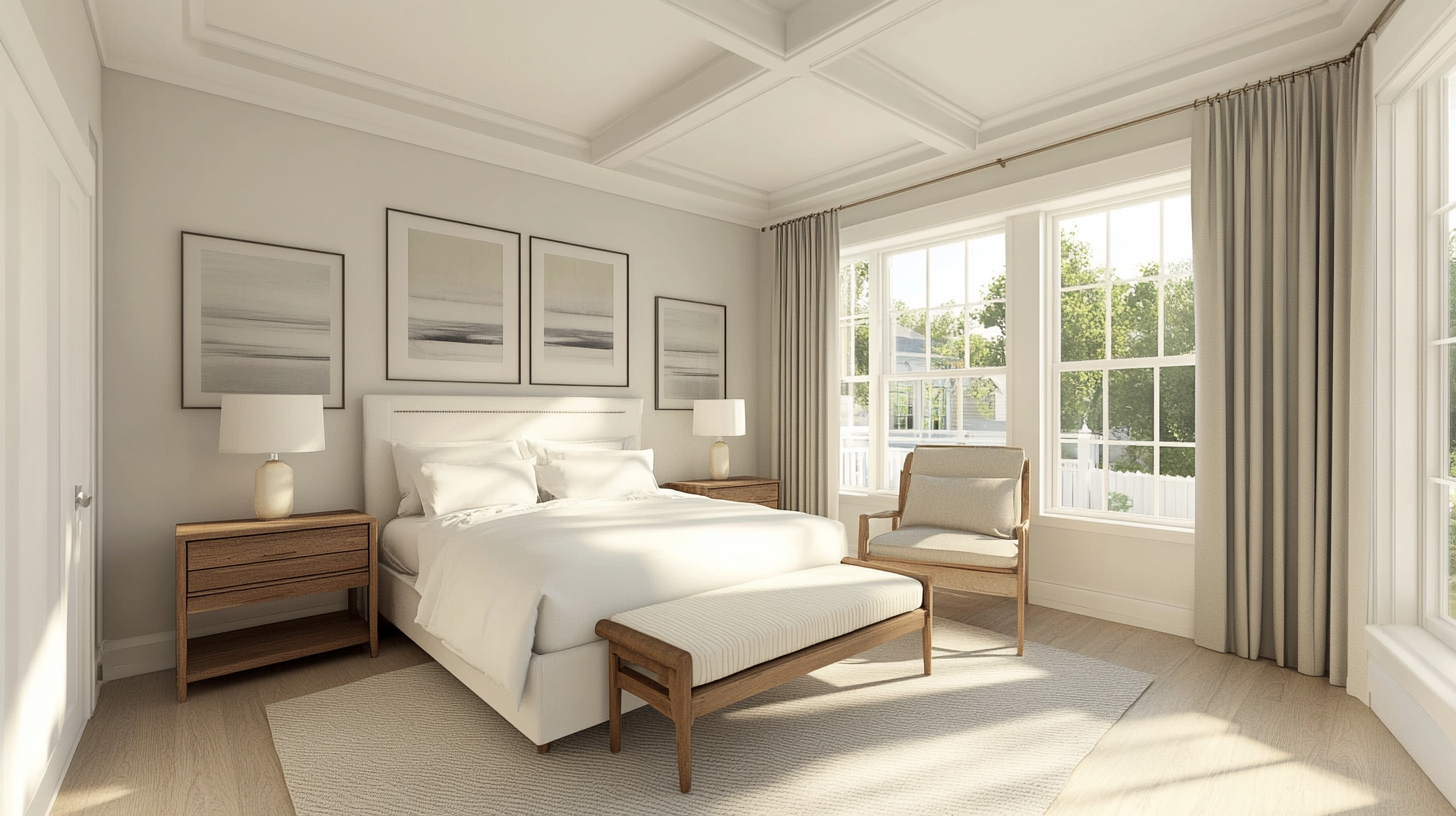 Buildiyo Scandinavian White Master Bedroom Design Ideas for a Bright and Minimal Look (2)