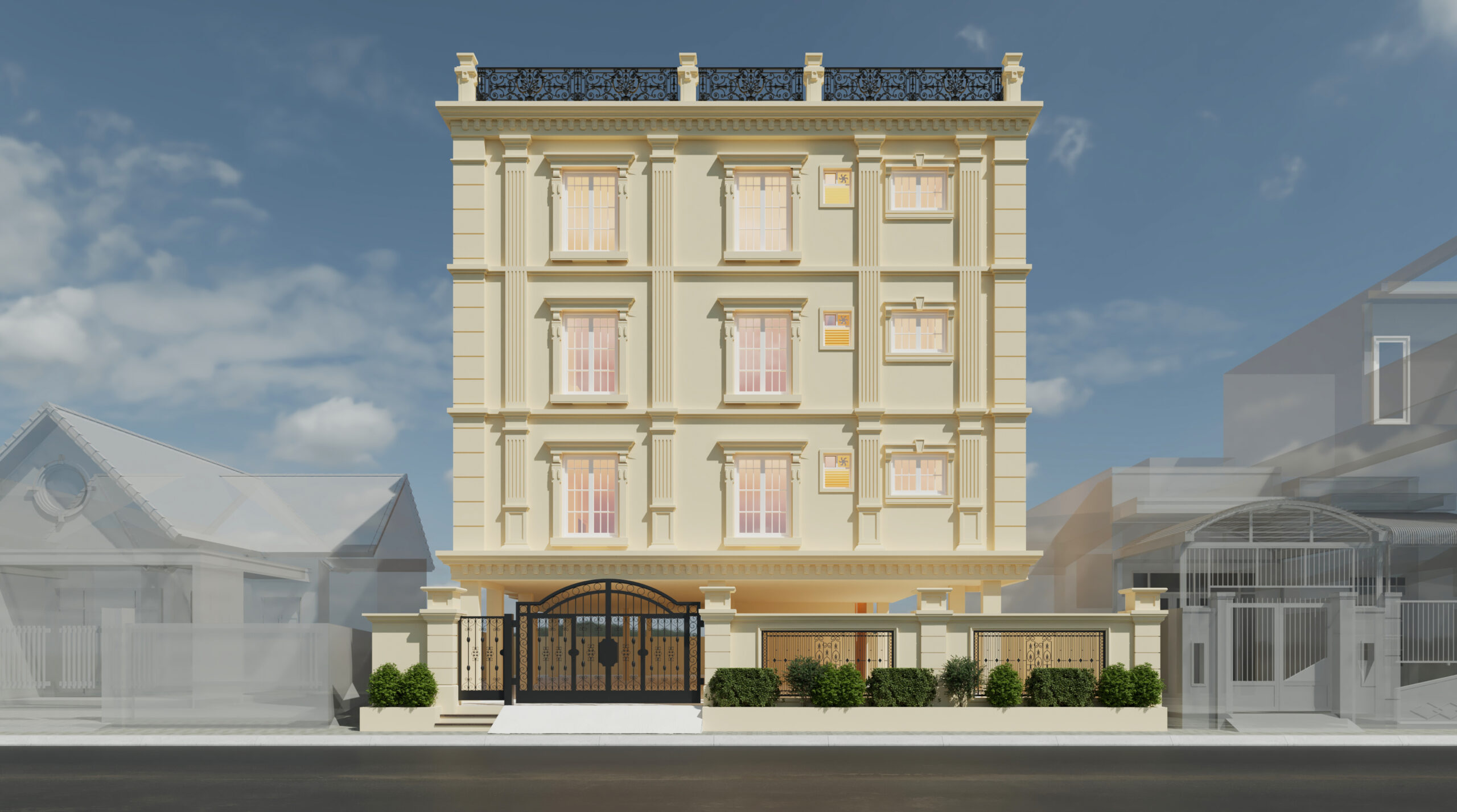 Bharathwaj Apartments Elevation