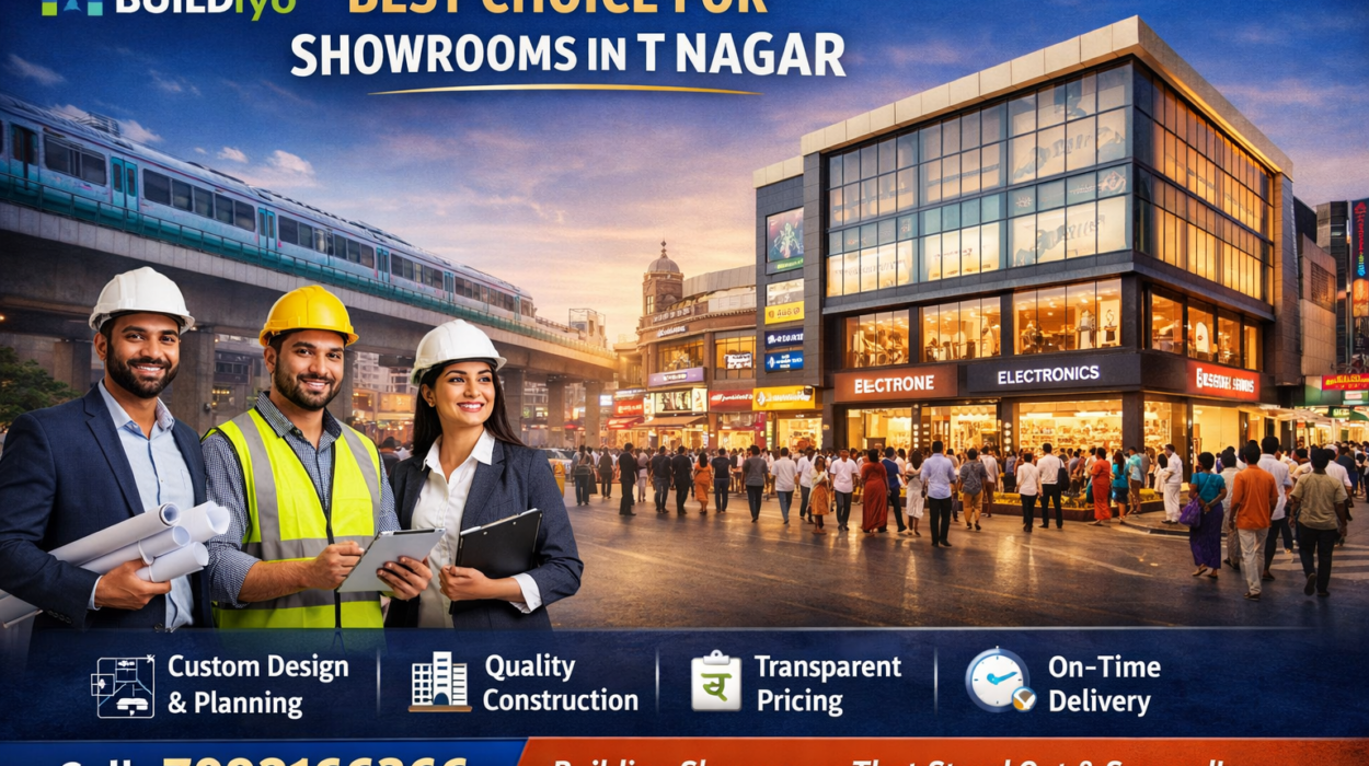 Best Construction Company for Showroom Projects in T Nagar – Why Buildiyo Leads the Way Best Construction Company for Showroom Projects in T Nagar – Why Buildiyo Leads the Way