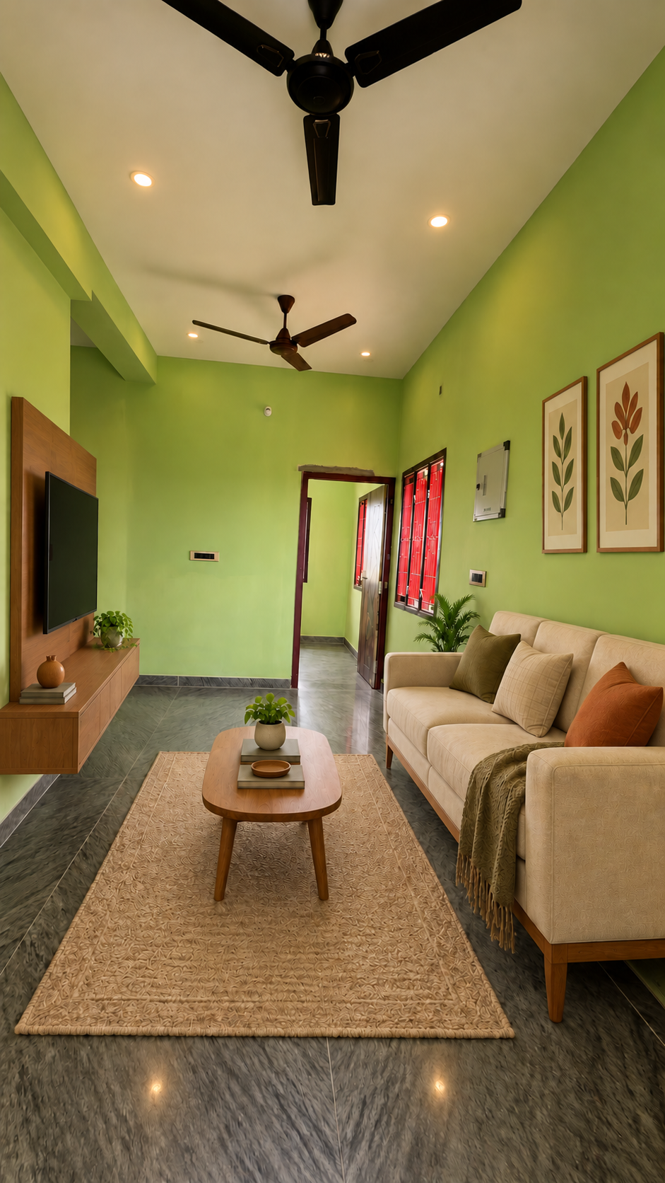 Xavier Residence family living room, Paruthipattu Avadi